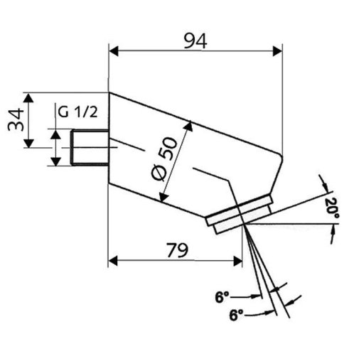 Schell - Sprchová hlavice s omezovačem aerosolu, chrom 018140699