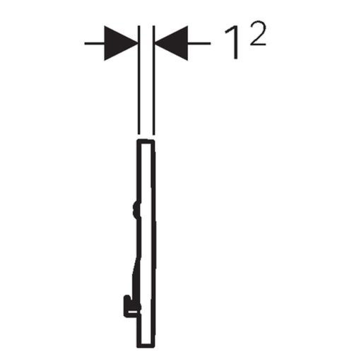 Geberit Sigma10 - Ovládací tlačítko splachování, pozlacená 115.893.45.1