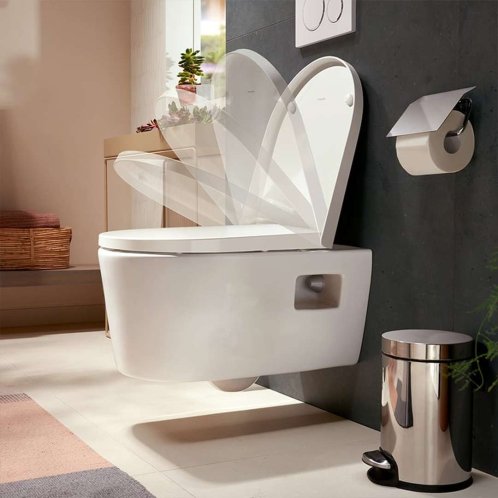 Hansgrohe EluPura Original S - WC sedátko, SoftClose, bílá 60148450