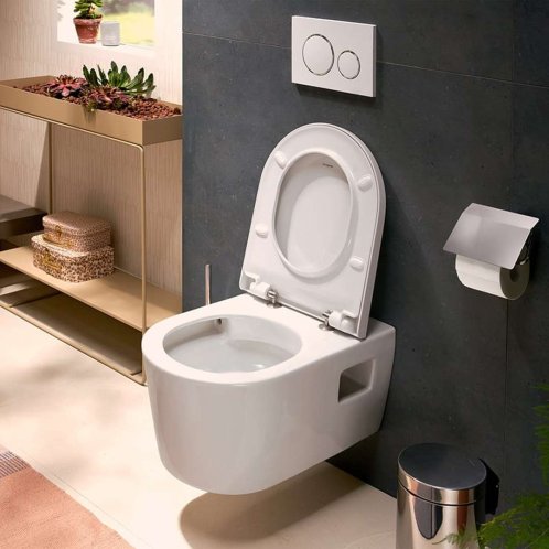 Hansgrohe EluPura Original S - WC sedátko, SoftClose, bílá 60148450
