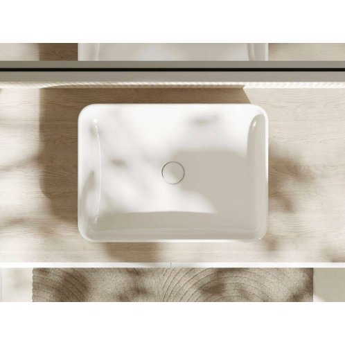 Hansgrohe Xuniva Q - Umyvadlo na desku, 55x40 cm, bez přepadu, bílá 60168450