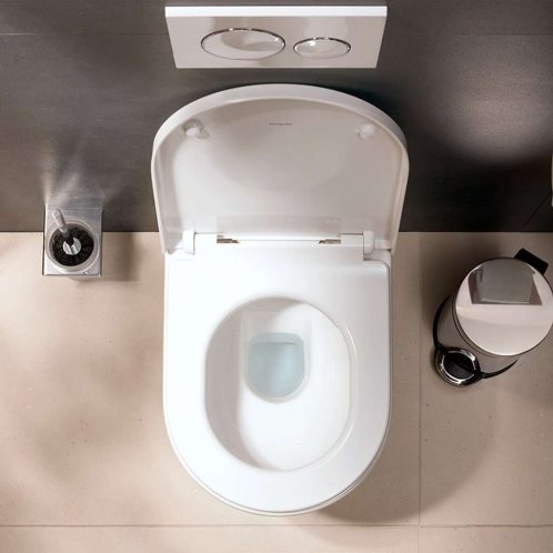 Hansgrohe EluPura Original S - Závěsné WC se sedátkem, Rimless, bílá 60207450