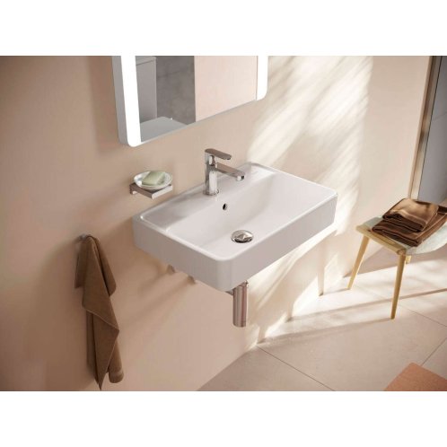 Hansgrohe Xanuia Q - Umyvadlo 60x37 cm, s přepadem, otvor pro baterii, bílá 60213450