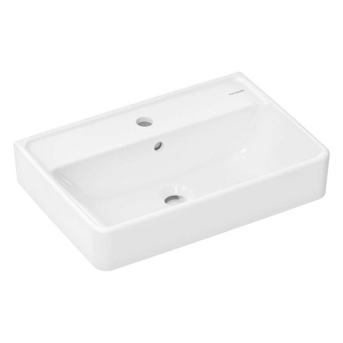 Hansgrohe Xanuia Q - Umyvadlo 55x37 cm, s přepadem, otvor pro baterii, SmartClean, bílá 61120450