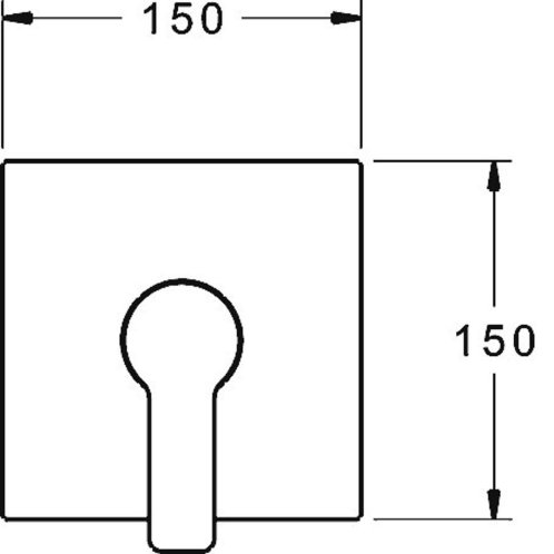 Hansa Ligna - Sprchová baterie pod omítku, chrom 83879513