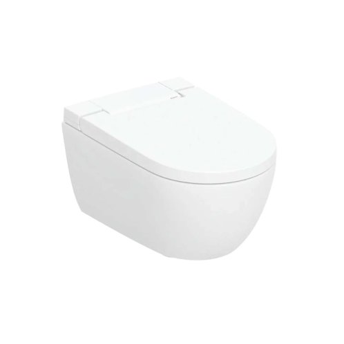 Geberit AquaClean - Elektronický bidet AquaClean Alba s keramikou, Rimfree, SoftClose, KeraTect, bílá 146.350.01.1