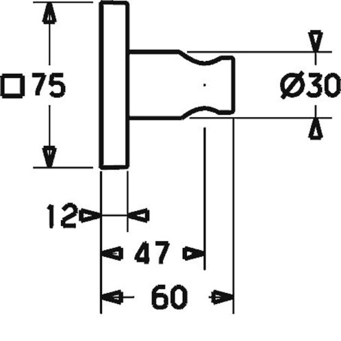 Hansa - Držák sprchy, chrom 44440100