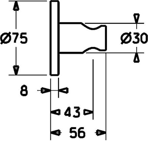 Hansa - Držák sprchy, chrom 44440173