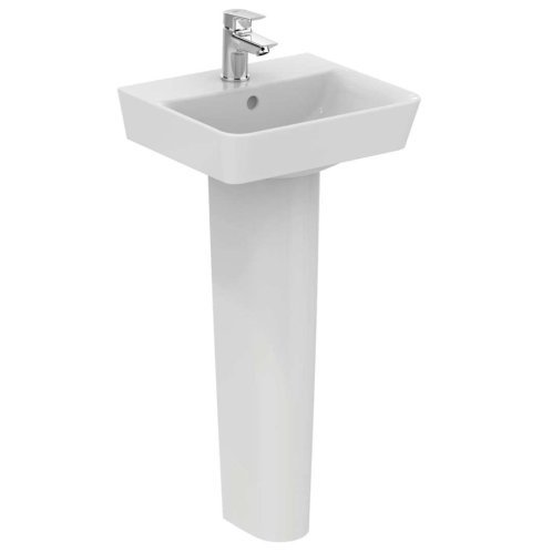 Ideal Standard Connect Air - Umývátko Cube, 40x35x16 cm, s 1 otvorem pro baterii, bílá E030701