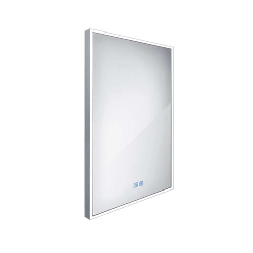Nimco - Zrcadlo s LED osvětlením, 50x70 cm, dotykový senzor, hliník ZP 13001VX