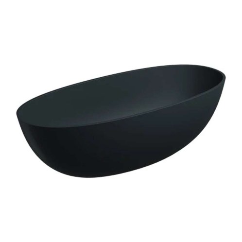 OMNIRES Shell - Volně stojící vana, 175x78 cm, matná černá SHELL175WWBLV