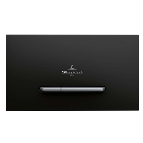 Villeroy & Boch ViConnect - Ovládací tlačítko splachování, matná černá/chrom mat 922169AN