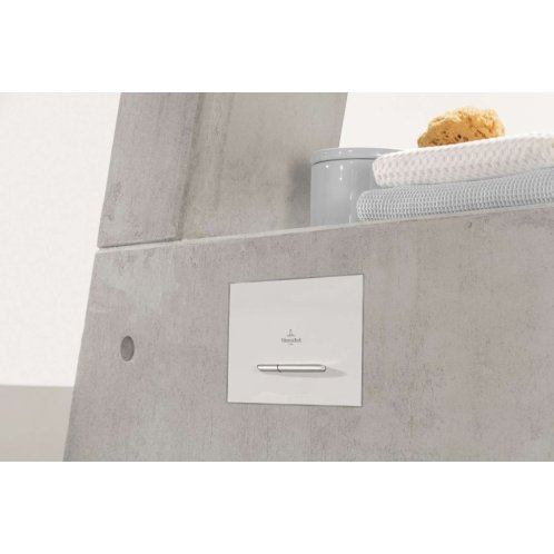 Villeroy & Boch ViConnect - Ovládací tlačítko splachování, bílá/chrom 92216168