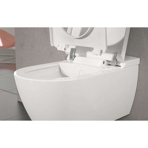 Villeroy & Boch ViClean - Elektronický bidet s keramikou, Rimless, CeramicPlus, SoftClosing, alpská bílá V0E100R1