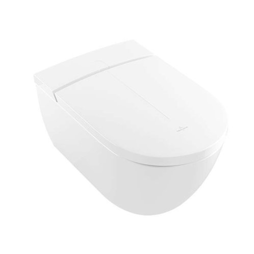 Villeroy & Boch ViClean - Elektronický bidet s keramikou, Rimless, CeramicPlus, SoftClosing, alpská bílá V0E100R1