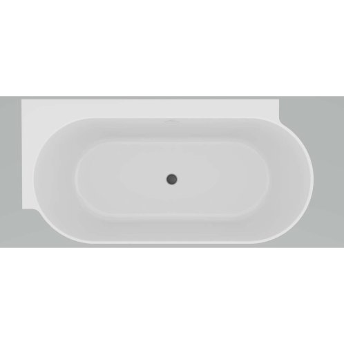 Ravak Freedom Corner II Tec - Vana 175x86 cm, levá, černá/bílá CC91700000