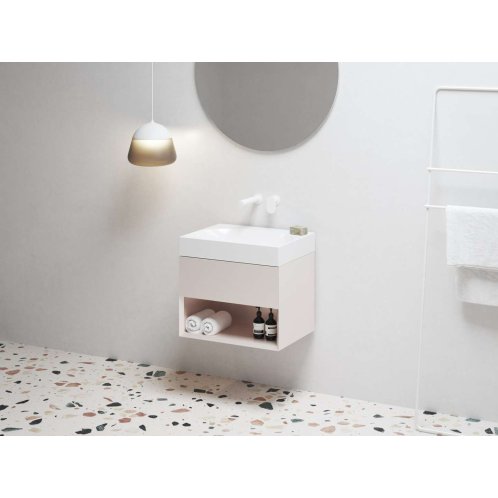 Ravak Lite - Umyvadlová skříňka 60x45x43 cm, 1 zásuvka, Alabaster Pink X000001860