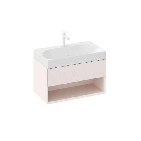 Ravak Lite - Umyvadlová skříňka 80x45x43 cm, 1 zásuvka, Alabaster Pink X000001866