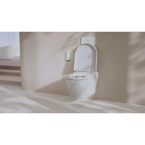 Villeroy & Boch Tivo - Elektronický bidet s keramikou, závěsný, DirectFlush, CeramicPlus, SoftClosing, alpská bílá V22EM101