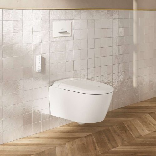 Villeroy & Boch ViConnect - Ovládání splachování, bílé sklo V99442RE