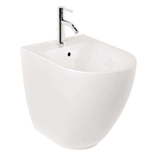 Kludi Resa D - Stojící bidet, otvor pro baterii, lesklá bílá 24BIB0143