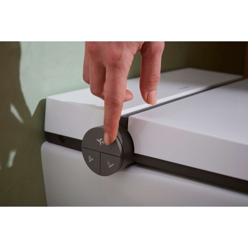 Hansgrohe LavaPura Element S - Elektronický bidet s keramikou, SoftClose, AquaHelix Flush, HygieneEffect, SmartClean, bílá 63021450