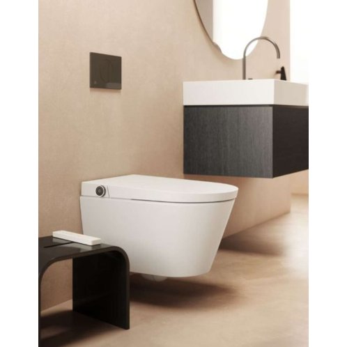 Ideal Standard i.life E - Elektronický bidet s keramikou, závěsný, SoftClose, RimLS+, bílá K875501