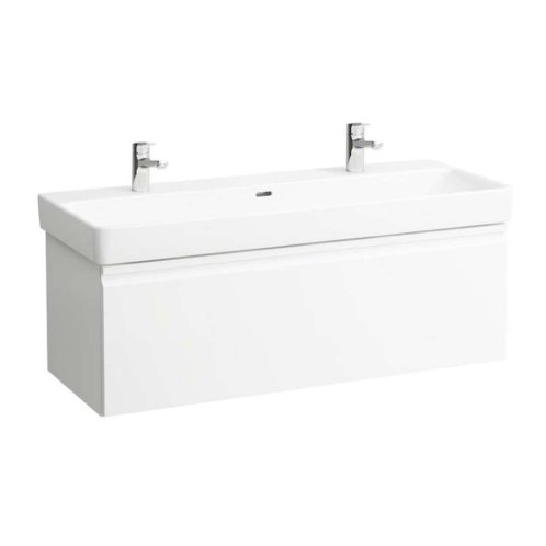 Laufen Pro S - Umyvadlo, 120x47 cm, 2 otvory pro baterie, bílá H8149650001071
