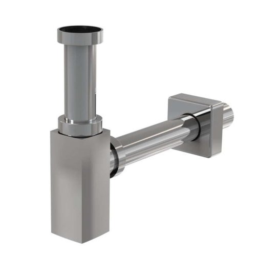 Alca - Sifon umyvadlový Design, průměr 32 mm, hranatý, kov A401