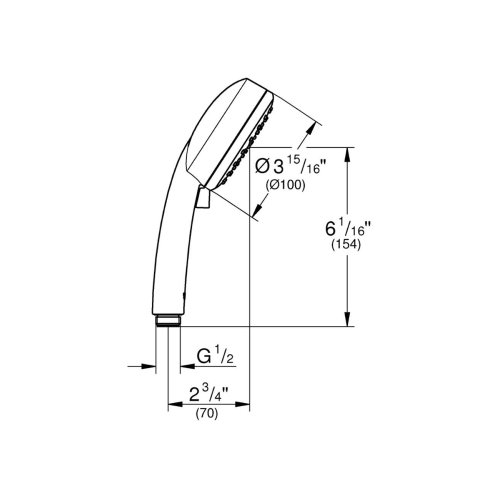 Grohe Tempesta Cosmopolitan - Sprchová hlavice, 2 proudy, chrom 2757120E
