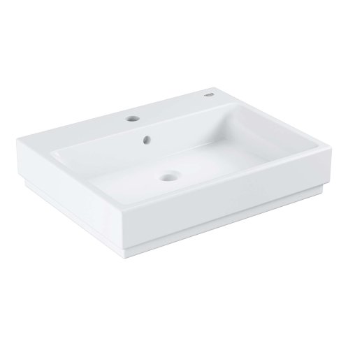 Grohe Cube Ceramic - Umyvadlo s přepadem, 60x49 cm, PureGuard, alpská bílá 3947700H
