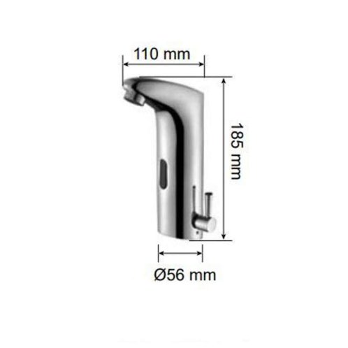Jet Dryer - Senzorová umyvadlová baterie, bateriové napájení, chrom 8596220009319