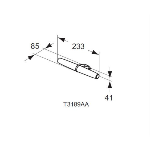 Ideal Standard Mirror&Light - LED svítidlo Eva 233x85x41 mm, 6W, chrom T3189AA