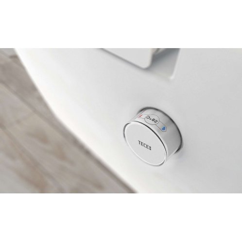 Geberit Kombifix - Modul pro závěsné WC s tlačítkem Sigma01, matný chrom + Tece One - sprchovací toaleta a sedátko, Rimless, SoftClose 110.302.00.5 NT3