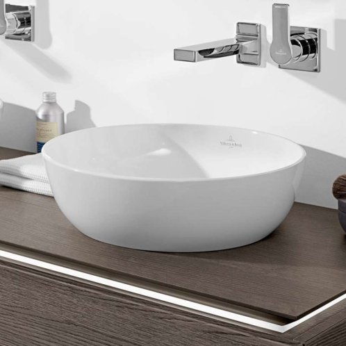 Villeroy & Boch Artis - Umyvadlo na desku, průměr 43 cm, alpská bílá 41794301