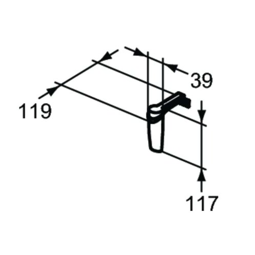 Ideal Standard Mirror&Light - LED svítidlo Sabrina 39x119x117 mm, chrom T3248AA