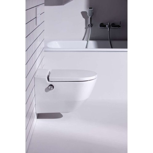 Laufen Cleanet Navia - Elektronický bidet s keramikou, Rimless, SoftClose, matná bílá H8206017570001