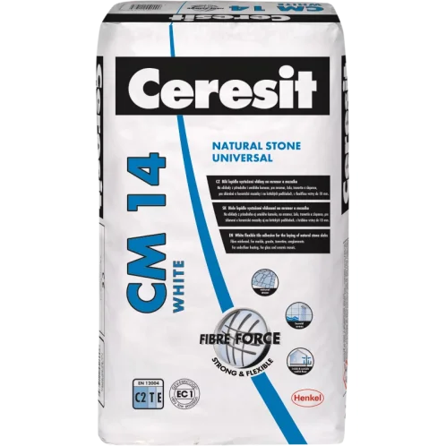 Lepidlo CERESIT CM 14 White - Bílé lepidlo na mramor a mozaiku 25kg, KS.81201