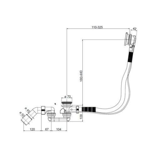 Villeroy & Boch - Odpadová a přepadová souprava, alpská bílá U909604-01