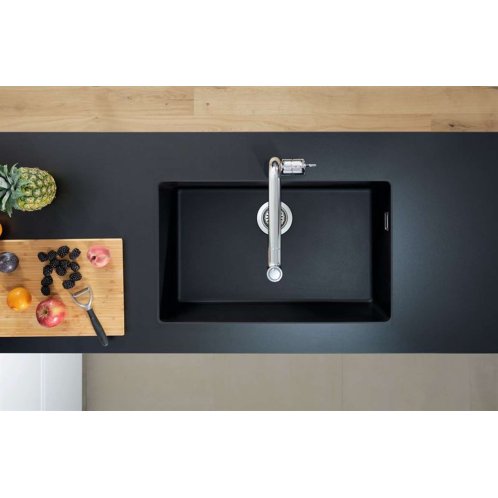 Hansgrohe - Podstavný granitový dřez S510-U660, grafitová černá 43432170