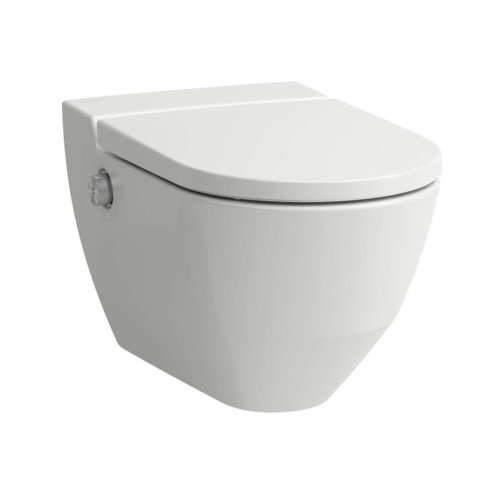 Laufen Cleanet Navia - Elektronický bidet s keramikou, závěsný, Rimless, SoftClose, LCC Active, bílá H820601A000001