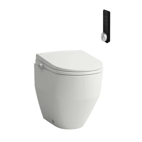Laufen Cleanet Pro - Stojící elektronický bidet s keramikou, vario odpad, Rimless, SoftClose, bílá H603890000S002
