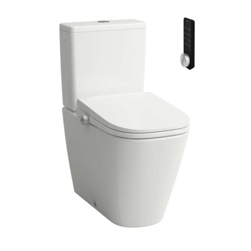 Laufen Cleanet Meda - Stojící elektronický bidet s keramikou, vario odpad, Rimless, SoftClose, bílá H606110000S002