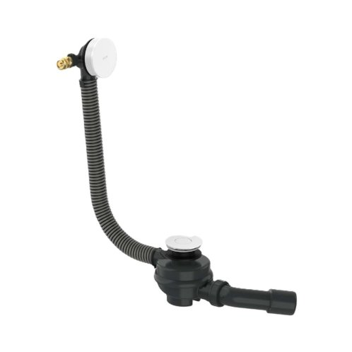 Axor Flexaplus - Vanová odtoková a přepadová souprava, délka 85 cm, matná bílá 42541700