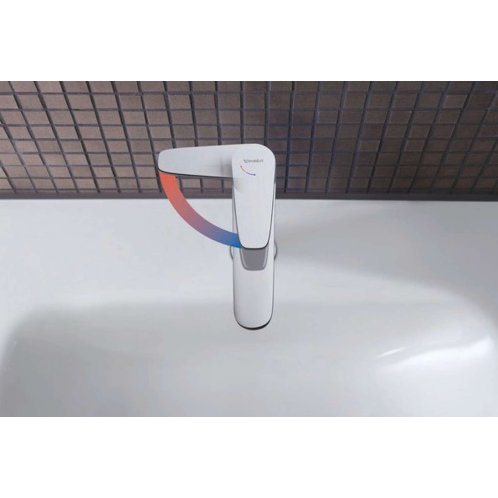 Duravit B.1 - Umyvadlová baterie s výpustí, MinusFlow, FreshStart, chrom B11023001010
