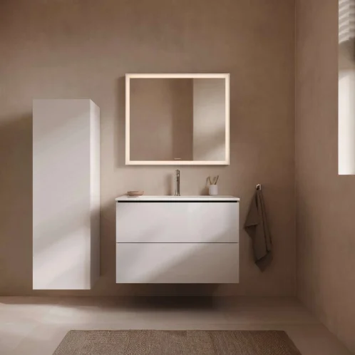 Duravit ME by Starck - Umyvadlo 83x49 cm, s přepadem, otvor pro baterii, DuraShield, bílá 233683AA00