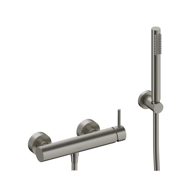 Sanycces Loop - Sprchová podomítková baterie 26x8,3x9,2 cm, nickel brushed MDU001NBK Hlavní obrázek