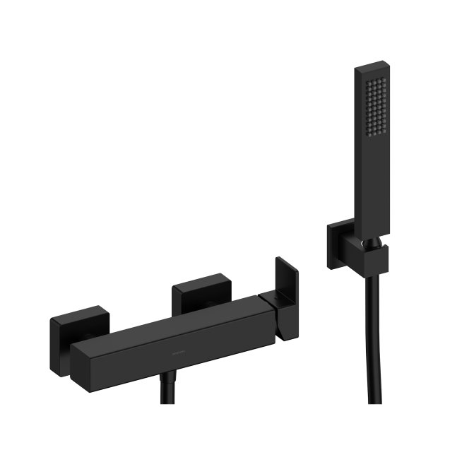 Sanycces Cubo - Sprchová podomítková baterie 39,5x20x37,5 cm, black matt MDU002BMK Hlavní obrázek