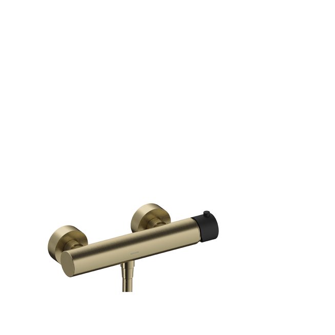 Sanycces Loop - Sprchová podomítková baterie 26x8,3x9,2 cm, brushed gold/black matt MDU011BGBM Hlavní obrázek