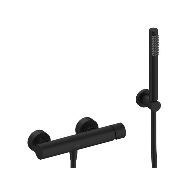 Sanycces Loop - Sprchová podomítková baterie 26x8,3x9,2 cm, black matt/black matt MDU011BMBMK Hlavní obrázek